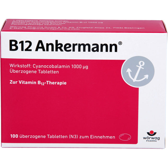 B12 Ankermann überzogene Tabletten, 100 St. Tabletten