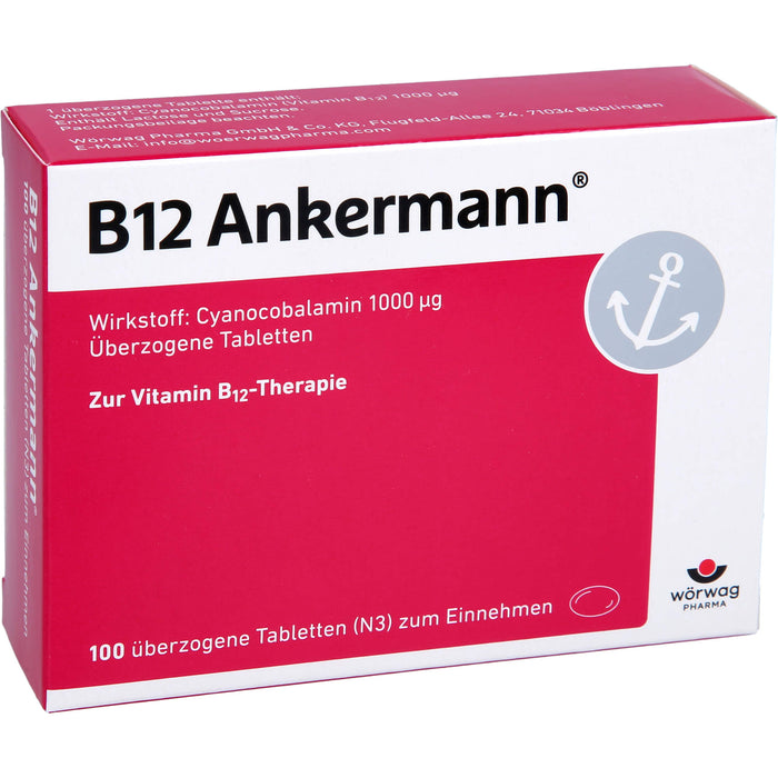 B12 Ankermann überzogene Tabletten, 100 pc Tablettes