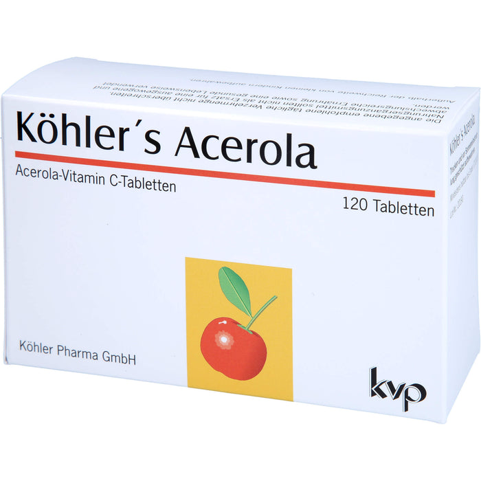 Köhler's Acerola Acerola-Vitamin C-Tabletten, 120 pcs. Tablets