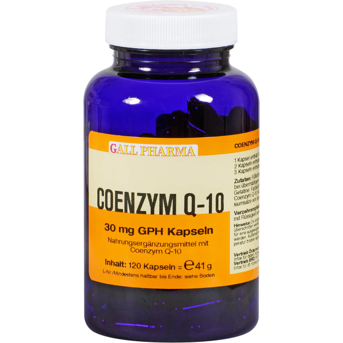 GALL PHARMA Coenzym Q-10 30 mg GPH Kapseln, 120 pc Capsules