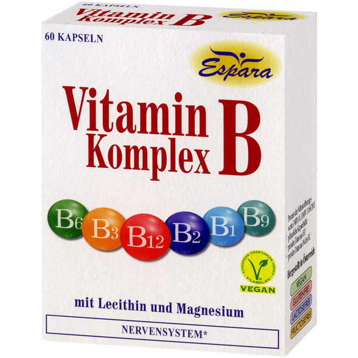 Espara Vitamin B-Komplex Kapseln, 60 pcs. Capsules