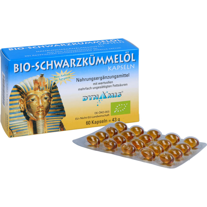 DYNAMIS Bio-Schwarzkümmelöl Kapseln, 60 pcs. Capsules