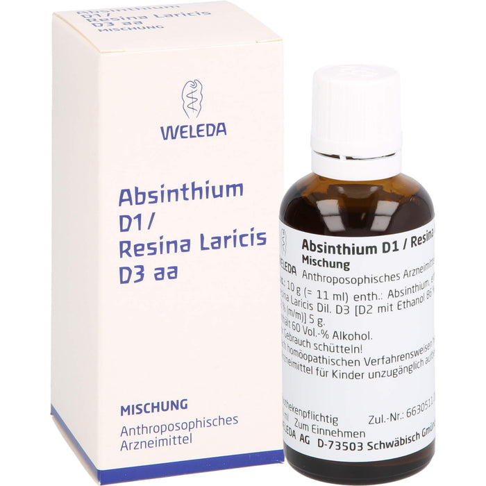 WELEDA Absinthium D1 / Resina laricis D3 aa Mischung, 50 ml Mélange