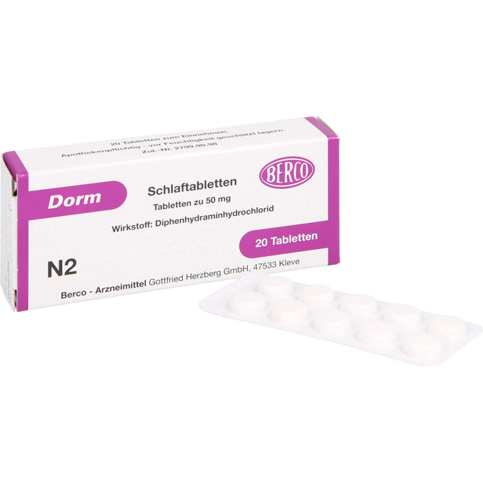 Dorm Schlaftabletten, 20 pcs. Tablets