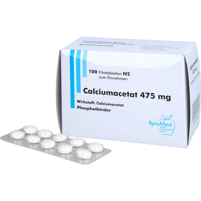 Calciumacetat 475 mg, Filmtabletten, 100 St FTA