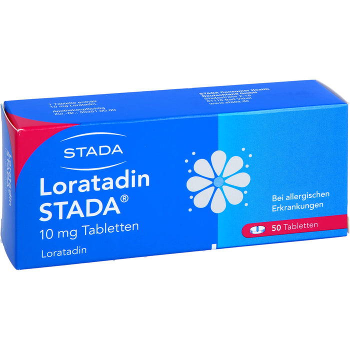 Loratadin STADA 10 mg Tabletten bei allergischen Erkrankungen, 50 pc Tablettes