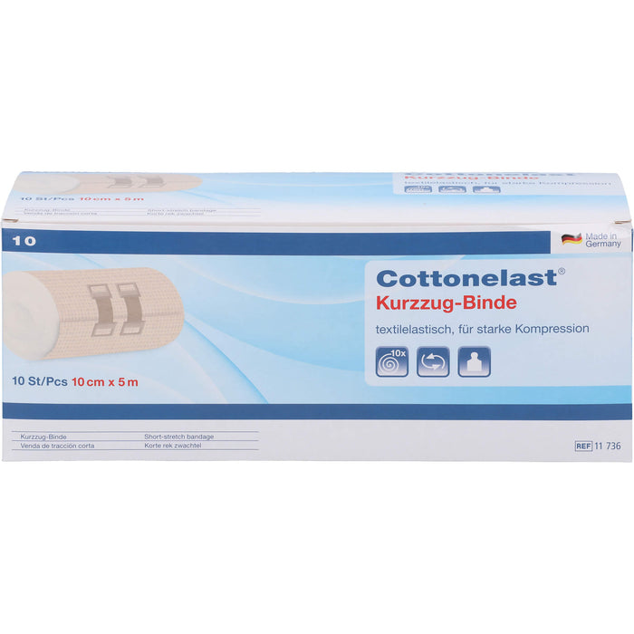 Cottonelast Kurzzugbinden 10 cm x 5 m, 10 pc Bandage