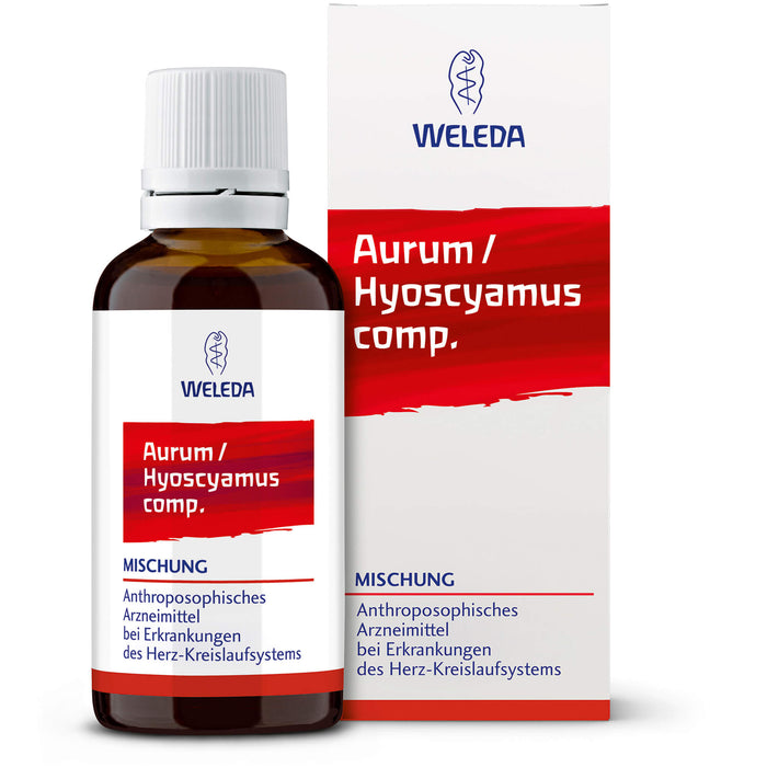 WELEDA Aurum / Hyoscyamus comp. Mischung bei Erkrankungen des Herz-Kreislaufsystems, 50 ml Mélange