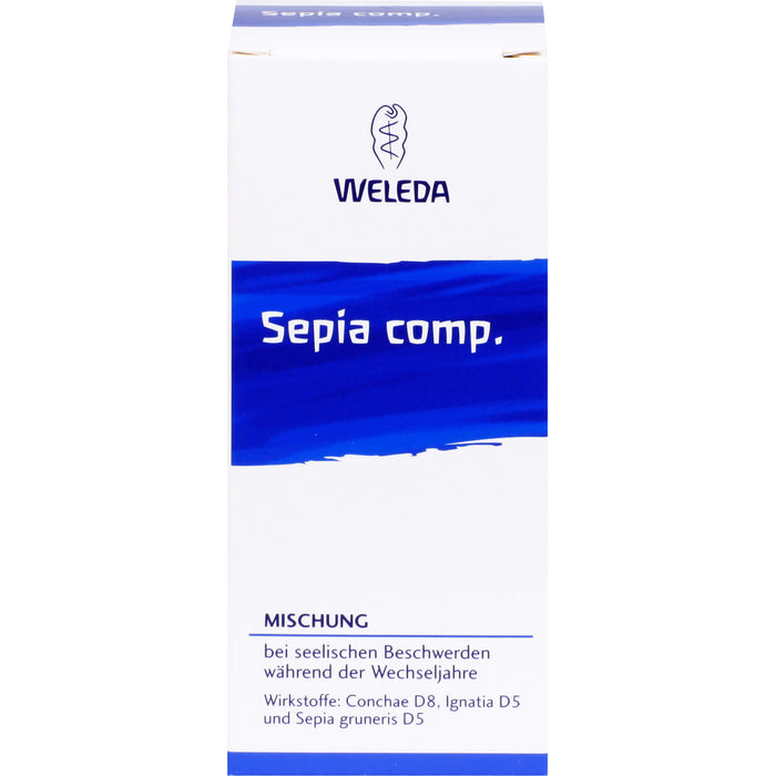 WELEDA Sepia comp. Mischung ei seelischen Beschwerden während der Wechseljahre, 50 ml Mélange