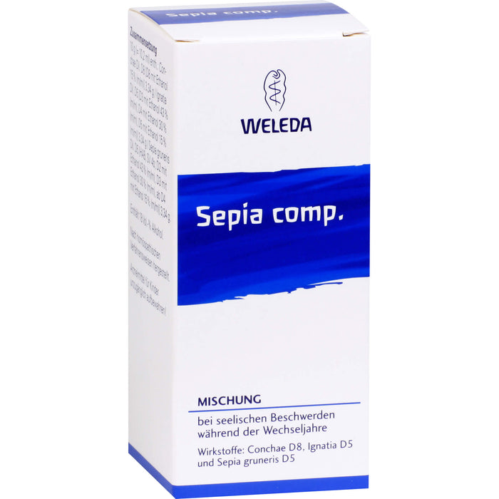 WELEDA Sepia comp. Mischung ei seelischen Beschwerden während der Wechseljahre, 50 ml Mélange