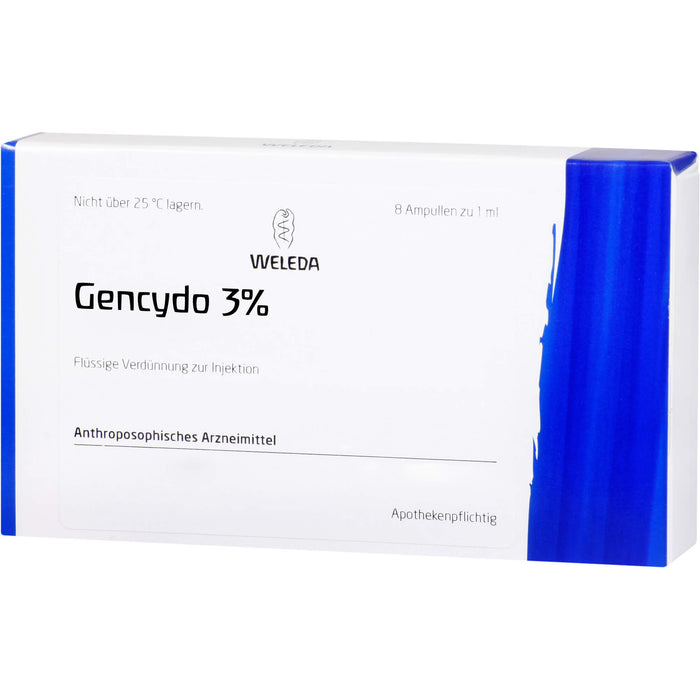 WELEDA Gencydo 3% Injektionslösung bei allergischen Erkrankungen, 8 pc Ampoules