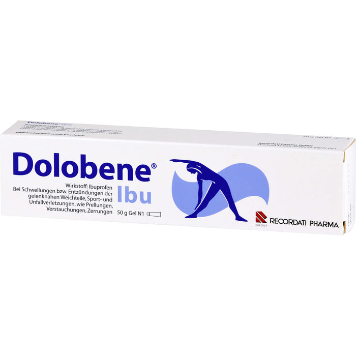 Dolobene Ibu Gel bei Schwellungen bzw. Entzündungen der gelenknahen Weichteile sowie Prellungen, Verstauchungen und Zerrungen, 50 g Gel