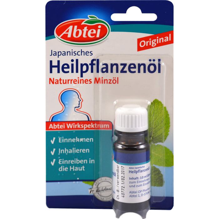 Abtei Original Japanisches Heilpflanzenöl, 10 ml Etheric oil