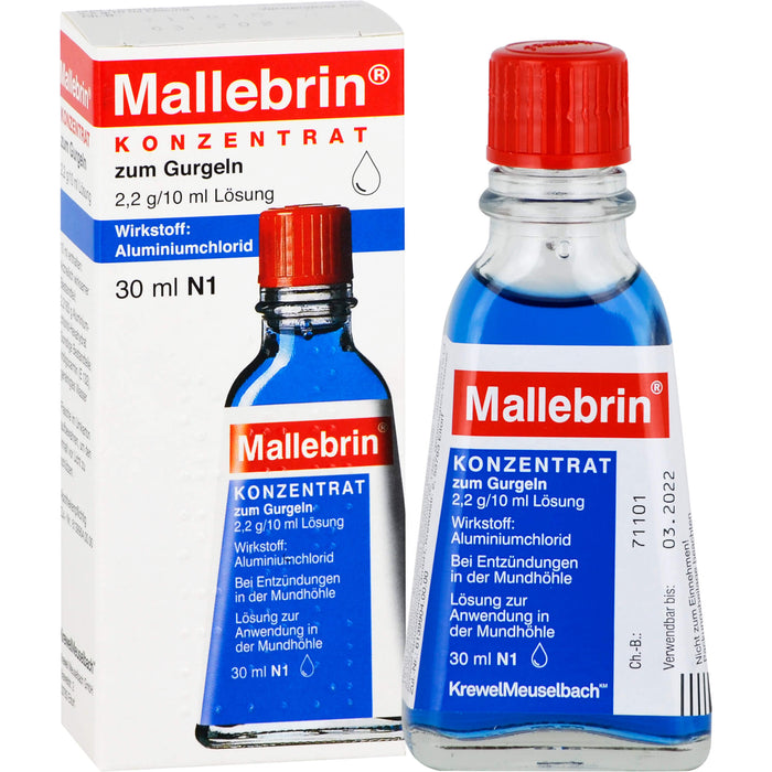 Mallebrin Konzentrat zum Gurgeln, 30 ml Solution