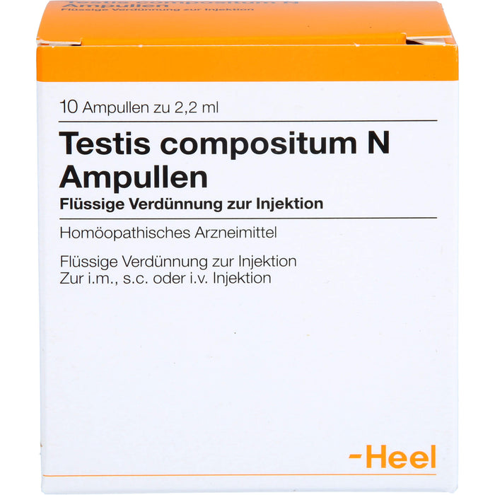 Heel Testis compositum N Ampullen, 10 pcs. Ampoules