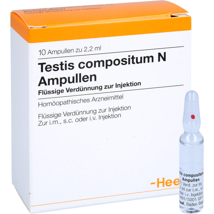 Heel Testis compositum N Ampullen, 10 St. Ampullen