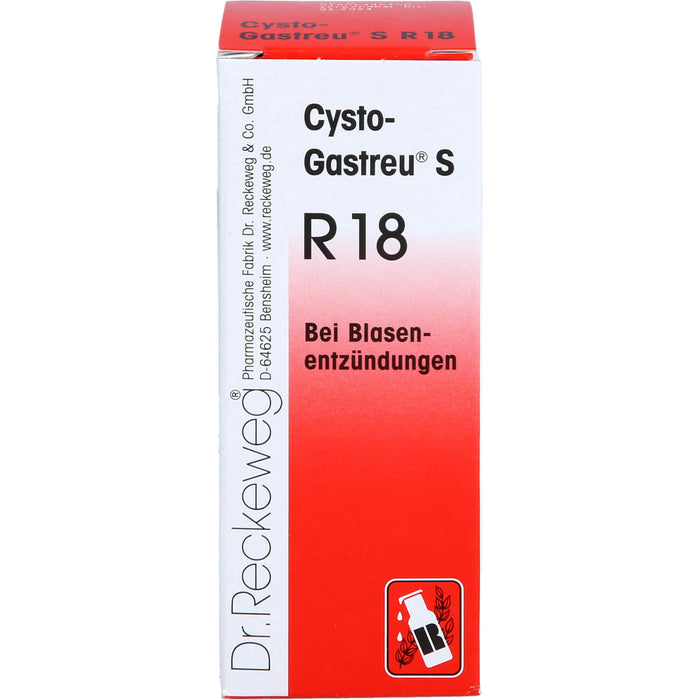 Cysto-Gastreu S R 18 Mischung bei Blasenentzündungen, 50 ml Lösung