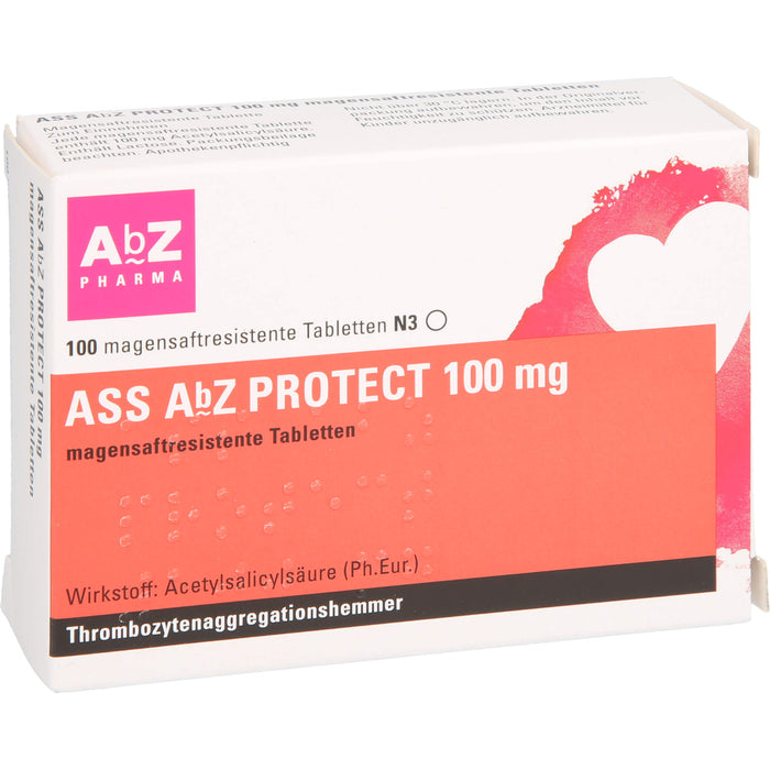 ASS AbZ Protect 100 mg Tabletten, 100 pcs. Tablets