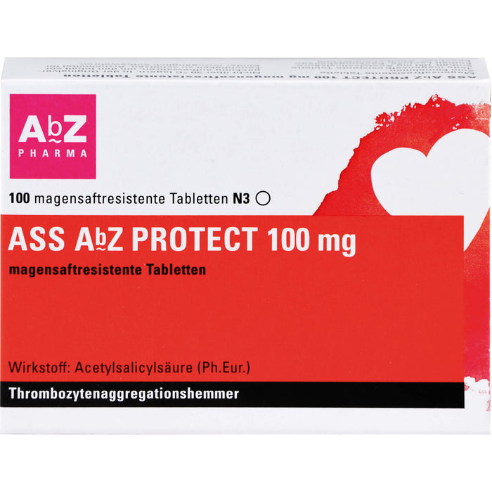 ASS AbZ Protect 100 mg Tabletten, 100 pc Tablettes