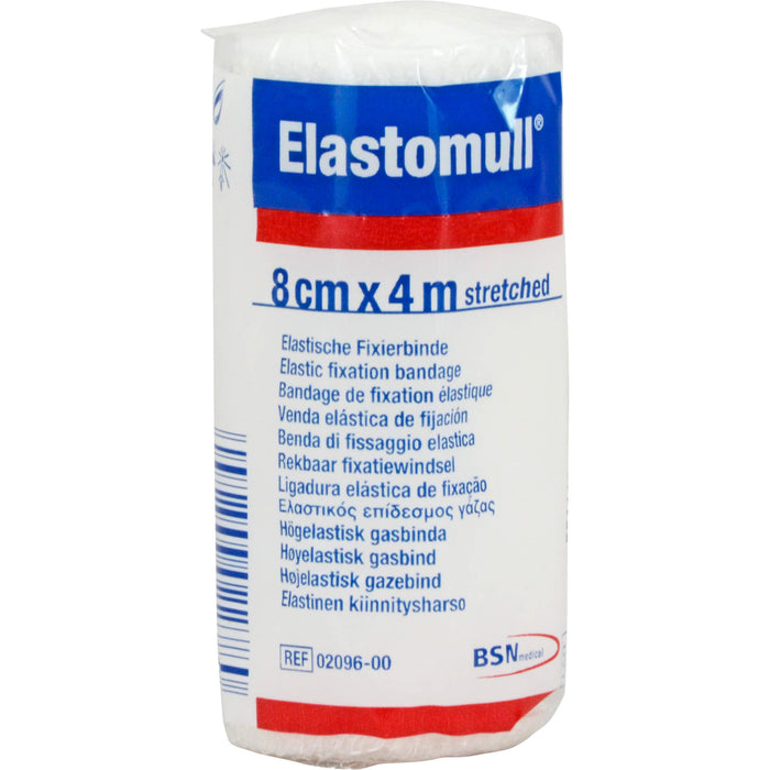 Elastomull 4 m x 8 cm elastische Fixierbinde, 1 pcs. Bandage