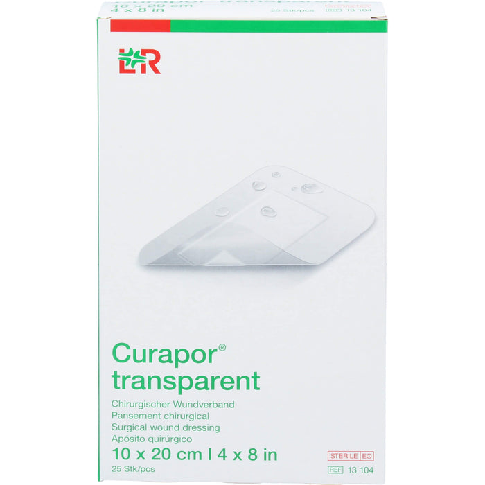 Curapor Wundverband steril 10x20cm transparent, 25 St VER