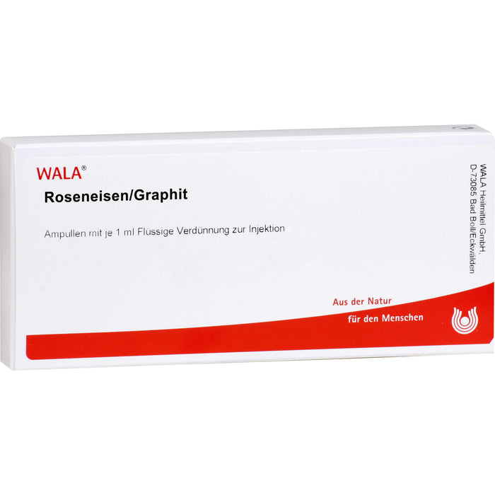 WALA Roseneisen/Graphit flüssige Verdünnung, 10 pc Ampoules