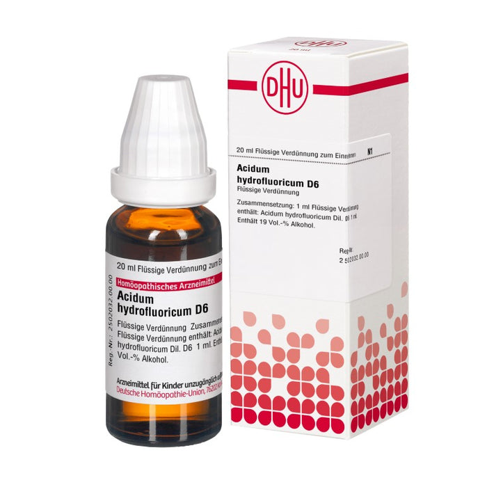 DHU Acidum hydrofluoricum D6 Dilution, 20 ml Lösung