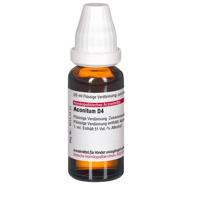 DHU Aconitum D4 Dilution, 20 ml Lösung