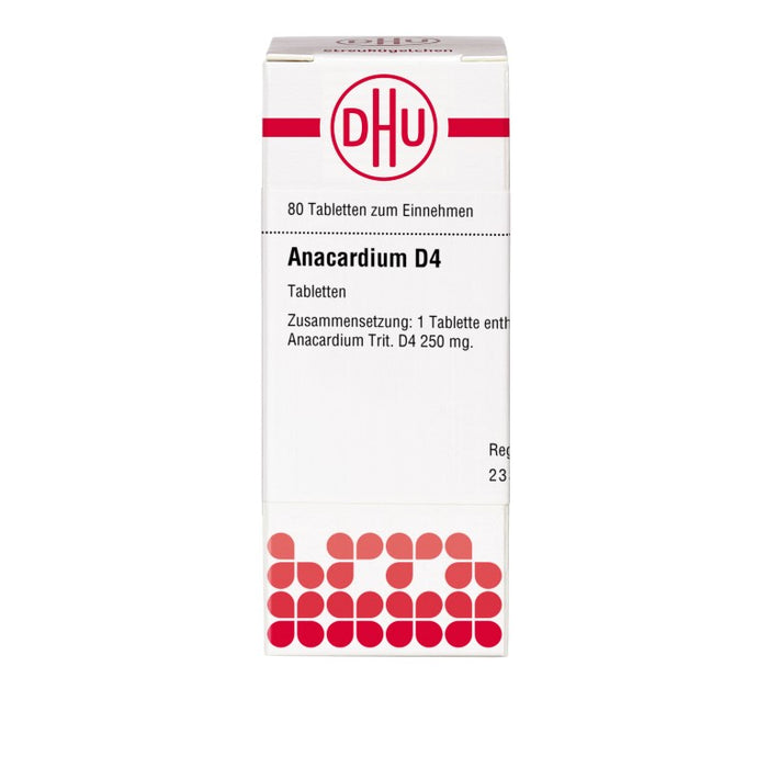 DHU Anacardium D4 Tabletten, 80 St. Tabletten