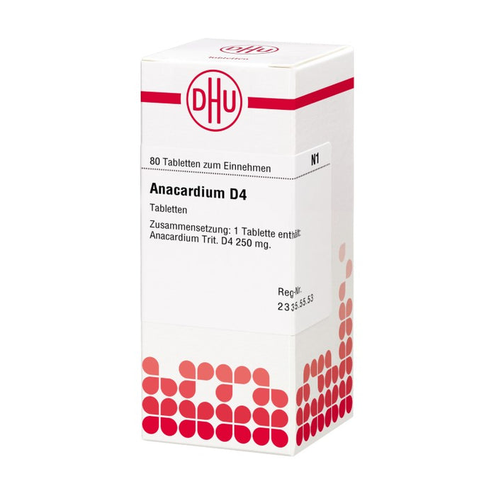 DHU Anacardium D4 Tabletten, 80 St. Tabletten