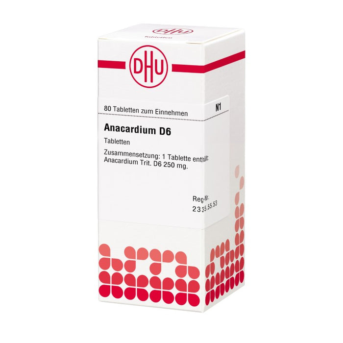 DHU Anacardium D6 Tabletten, 80 St. Tabletten