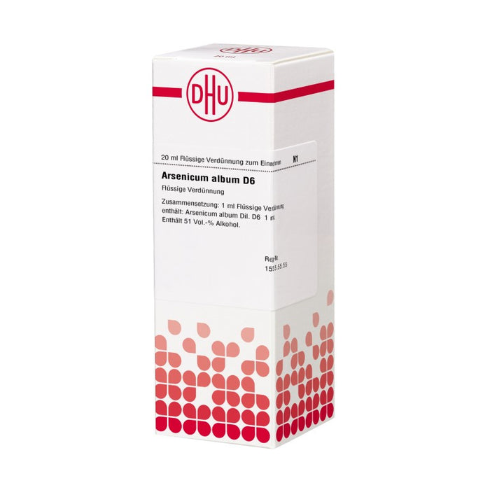 DHU Arsenicum album D6 Dilution, 20 ml Lösung