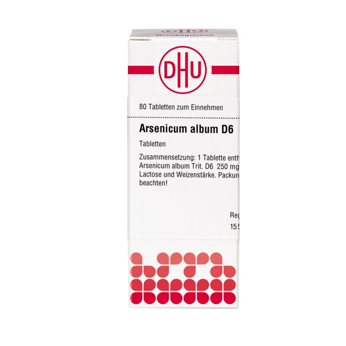 DHU Arsenicum album D6 Tabletten, 80 pc Tablettes