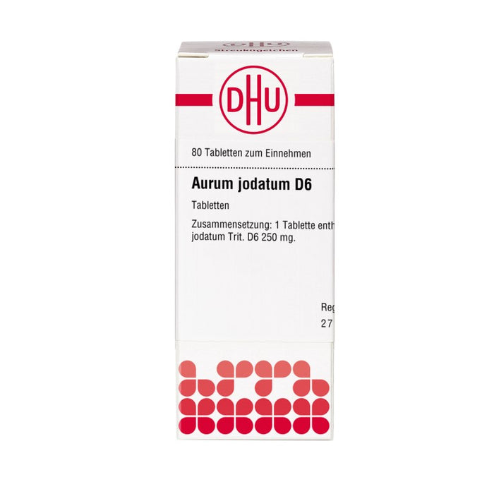 DHU Aurum jodatum D6 Tabletten, 80 St. Tabletten