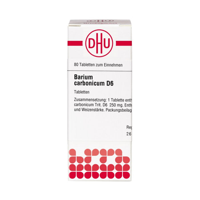 DHU Barium carbonicum D6 Tabletten, 80 St. Tabletten