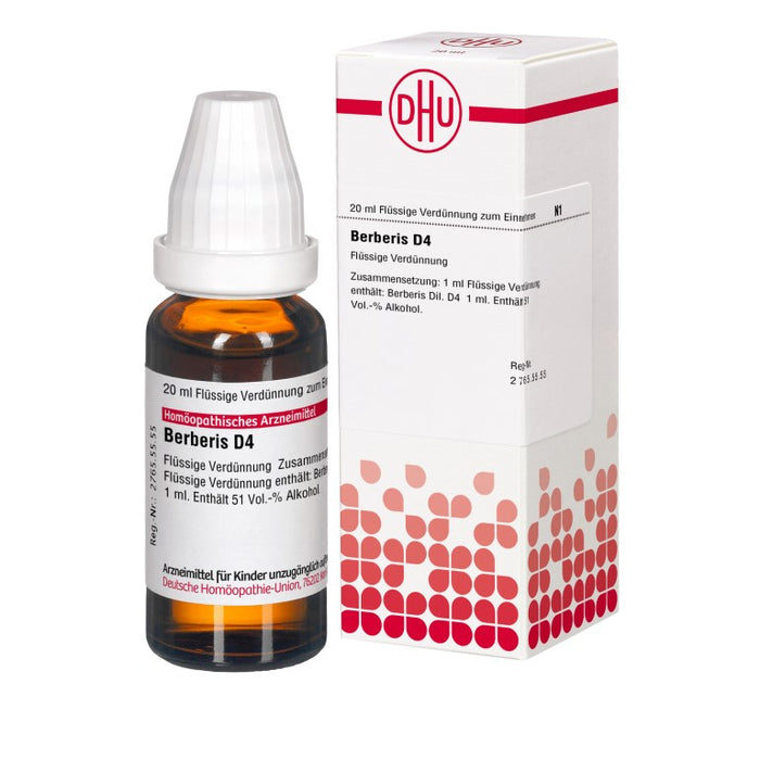 DHU Berberis D4 Dilution, 20 ml Lösung