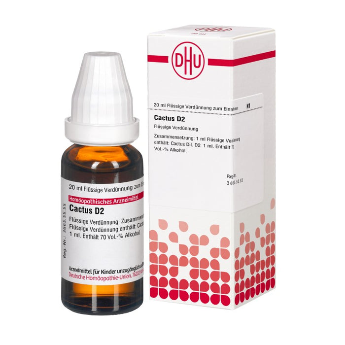 DHU Cactus D2 Dilution, 20 ml Lösung