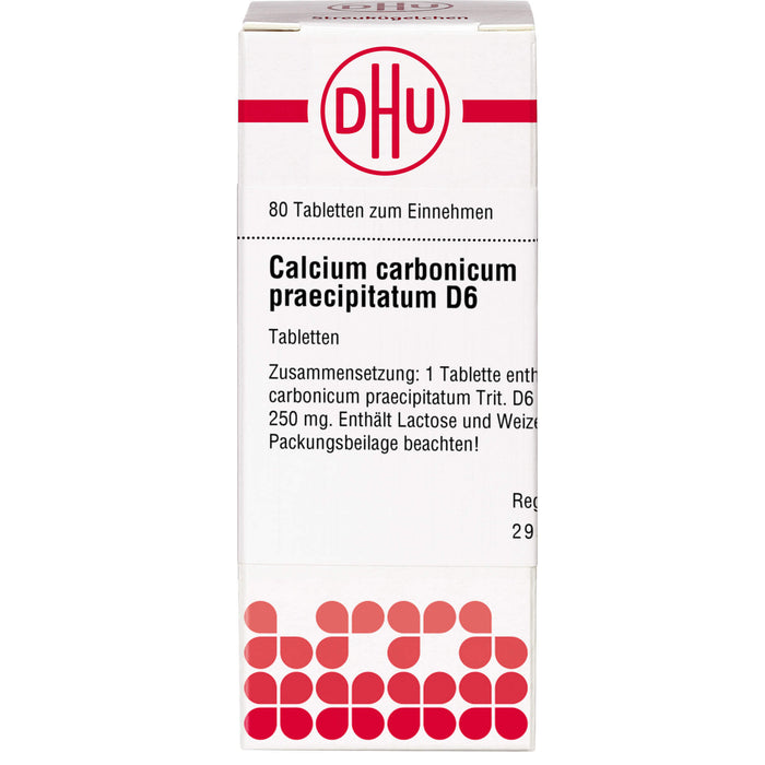 Calcium carbonicum praecipitatum D6 DHU Tabletten, 80 St. Tabletten