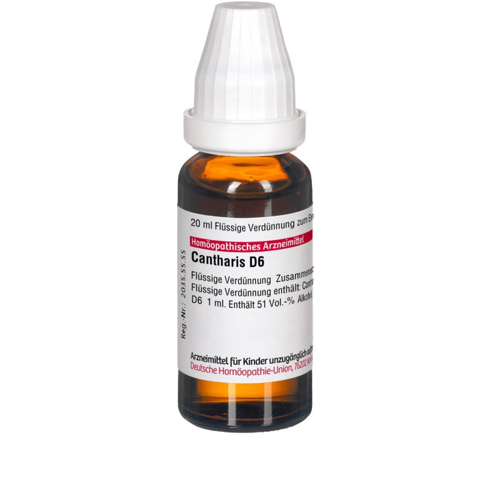 DHU Cantharis D6 Dilution, 20 ml Lösung