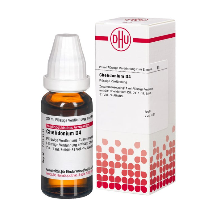 DHU Chelidonium D4 Dilution, 20 ml Lösung