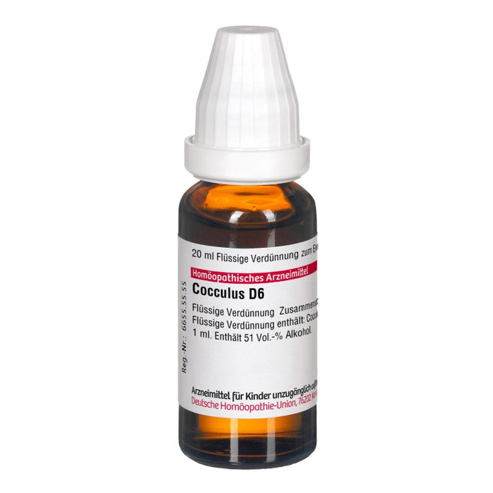 Cocculus D6 DHU Dilution, 20 ml Lösung