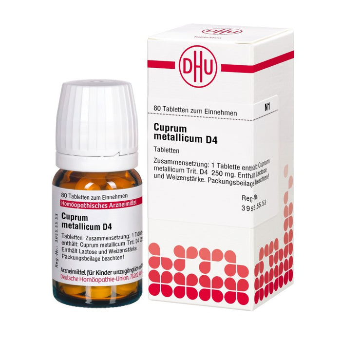 Cuprum metallicum D4 DHU Tabletten, 80 St. Tabletten