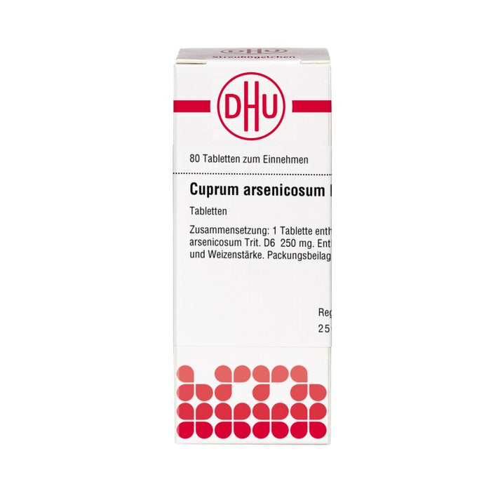 DHU Cuprum arsenicosum D6 Tabletten, 80 pc Tablettes