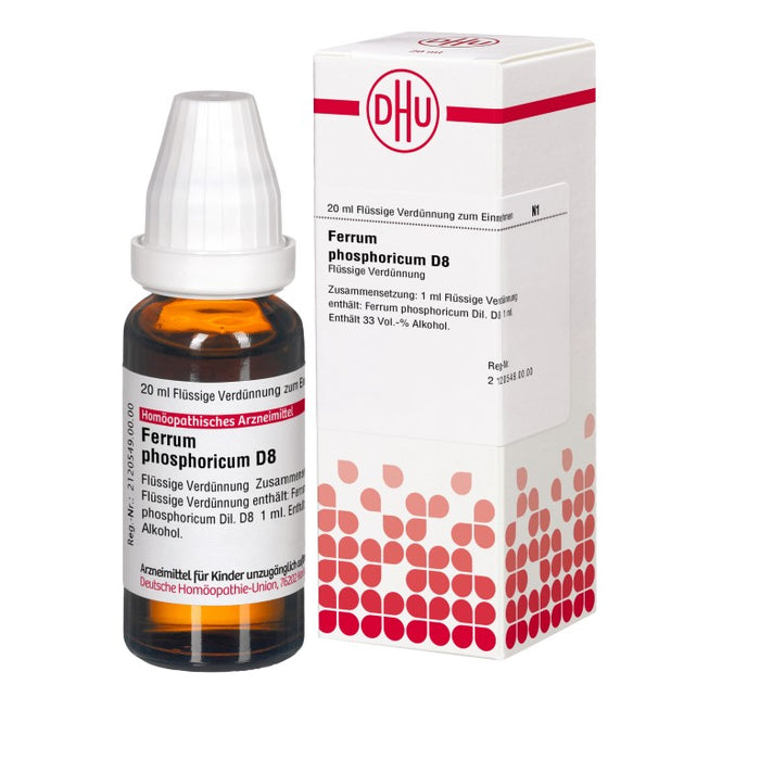 DHU Ferrum phosphoricum D8 Dilution, 20 ml Lösung