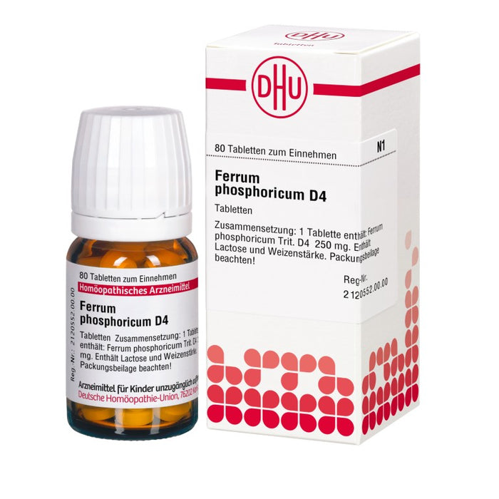 DHU Ferrum phosphoricum D4 Tabletten, 80 St. Tabletten