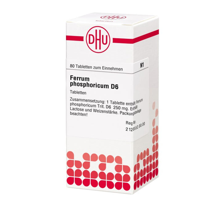 DHU Ferrum phosphoricum D6 Tabletten, 80 St. Tabletten