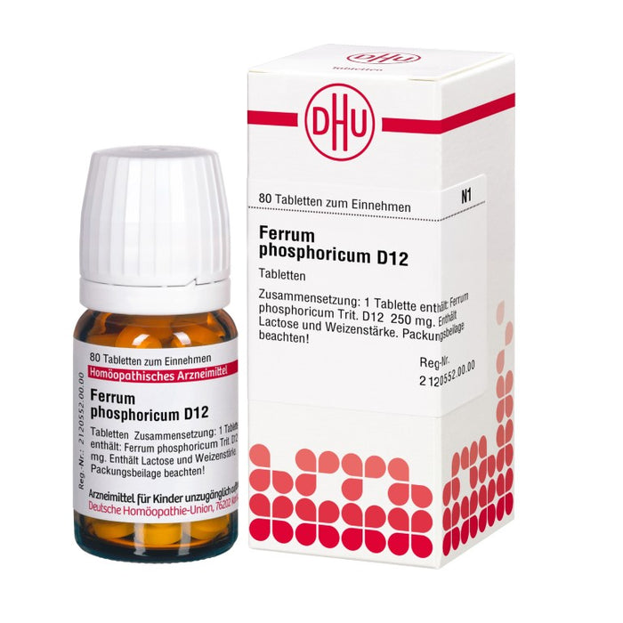 DHU Ferrum phosphoricum D12 Tabletten, 80 St. Tabletten