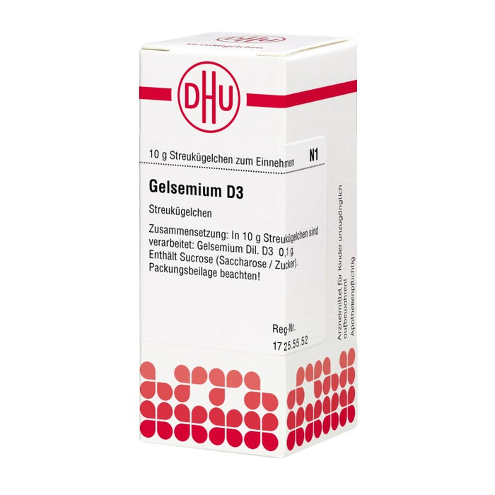 DHU Gelsemium D3 Streukügelchen, 10 g Globuli