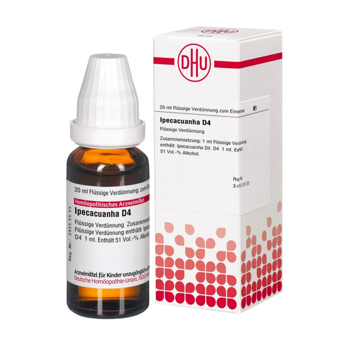 DHU Ipecacuanha D4 Dilution, 20 ml Lösung