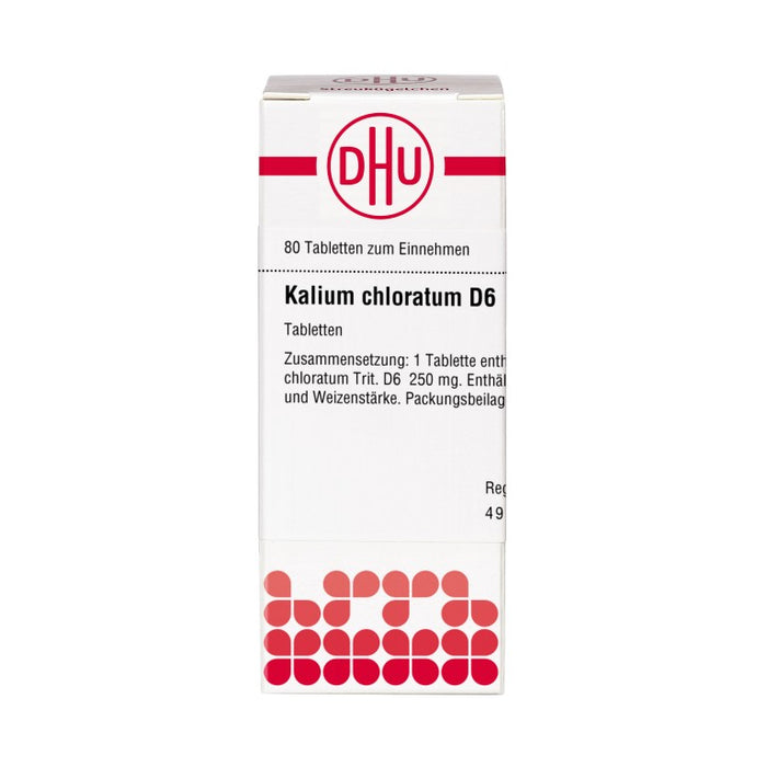 DHU Kalium chloratum D6 Tabletten, 80 St. Tabletten